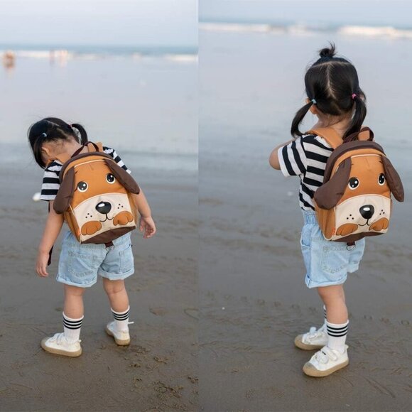 🆕 Yodo Lunch Boxes Carry Bag Girl Brown Safety Harness Leash Preschool Backpack - Picture 2 of 7